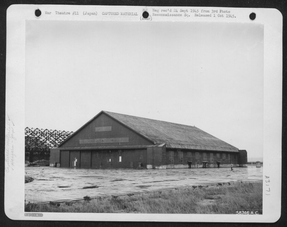 Japanese Hangar At Chitose Airstrip