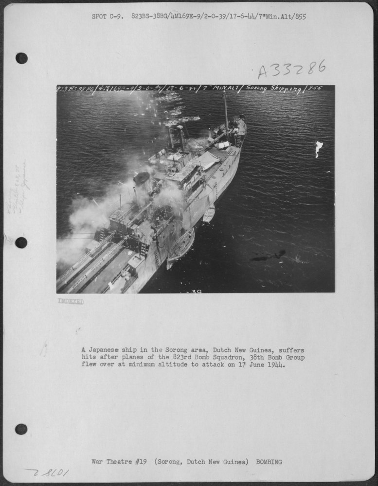 Japanese ship hit in Sorong area