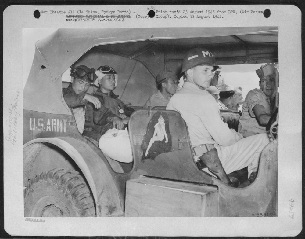 Japanese Surrender Crews At Ie Shima