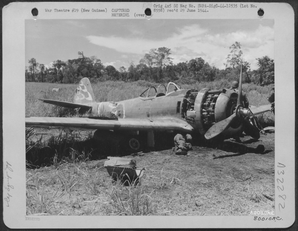 Japanese Zero Crashed Near Aitape