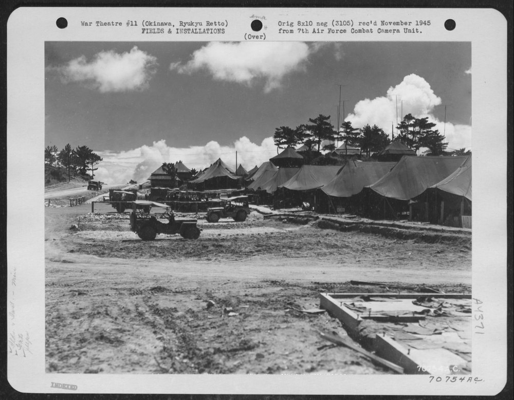 Jeeps at 7th Air Force HQ Okinawa