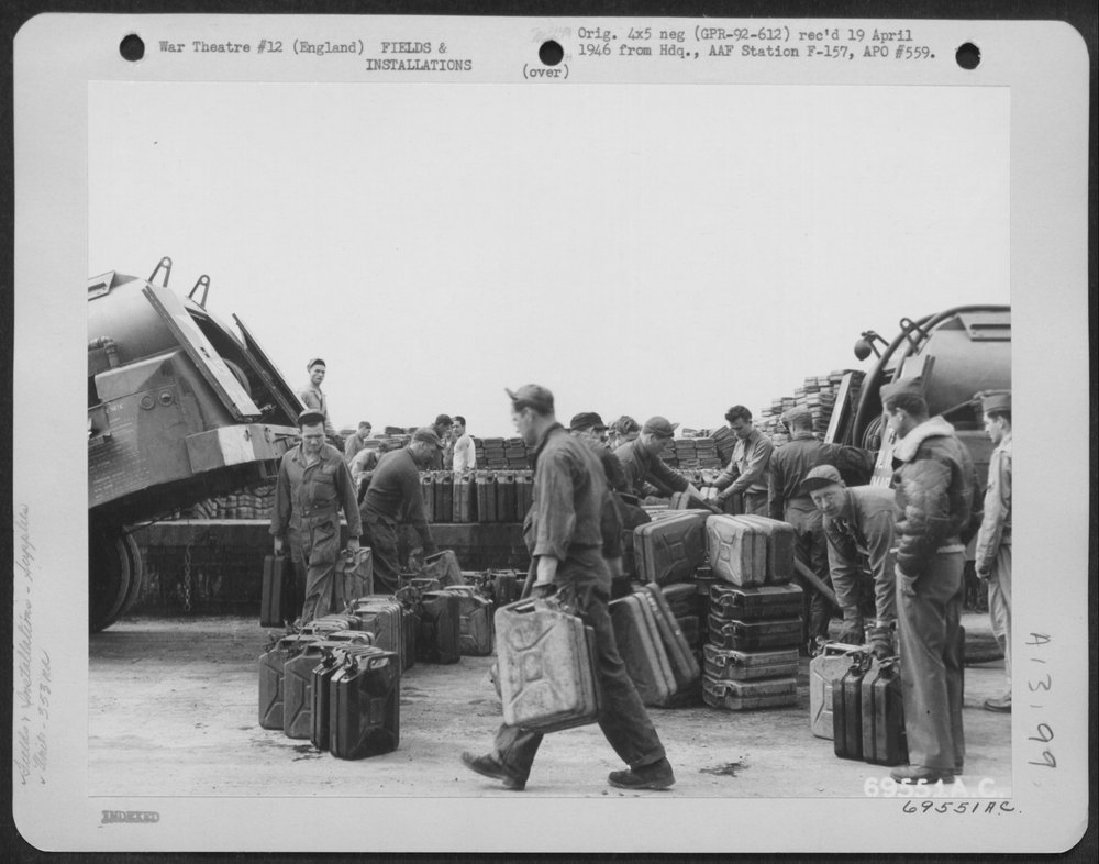 Jerry tanks filled at 353rd base