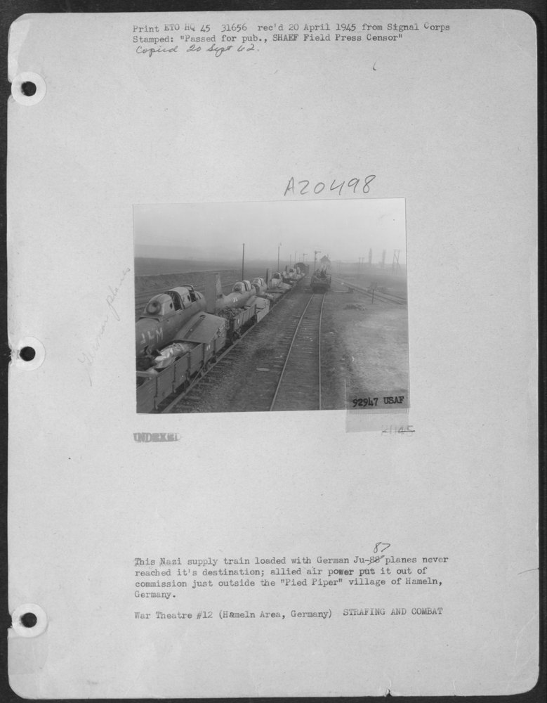 Ju-87 planes near Hameln