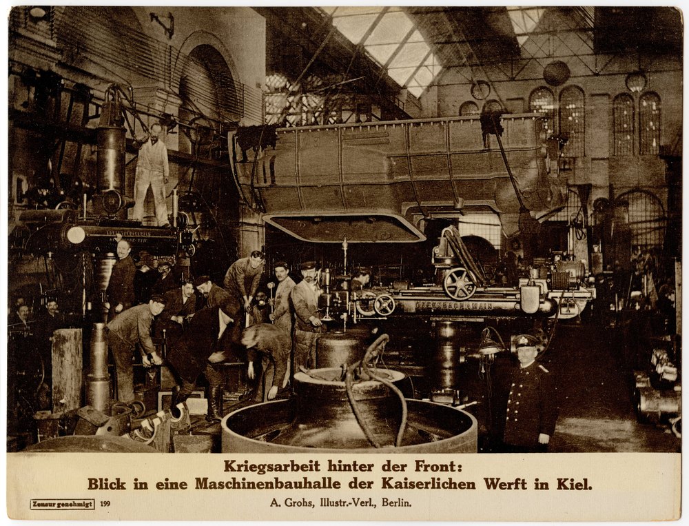 Kaiserliche Werft machine hall in Kiel