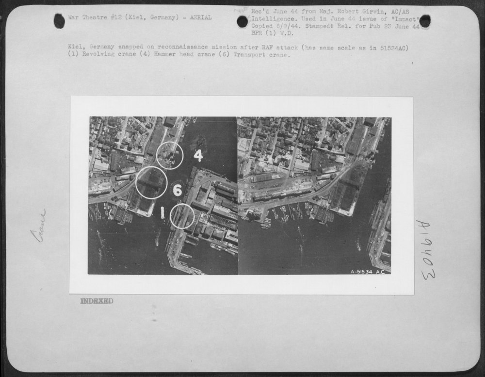 Kiel Germany after RAF attack