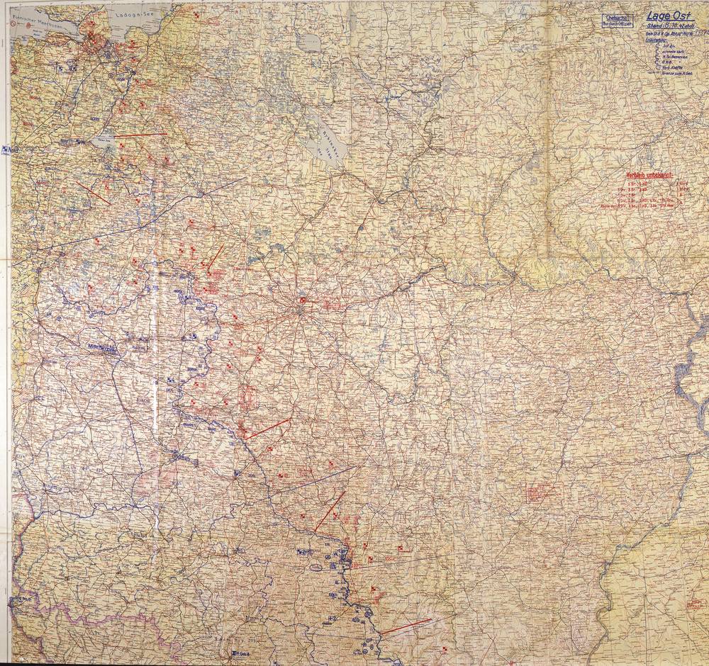 Lage Ost - 8 October 1942, North–Center sheet
