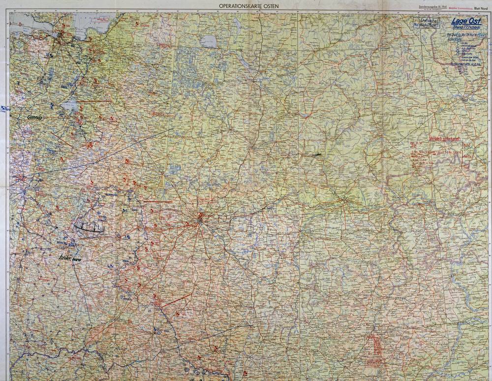 Lage Ost - 17 July 1942, North–Center sheet