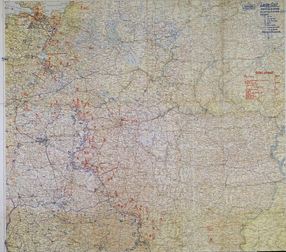 Lage Ost - 21 August 1942, North–Center sheet