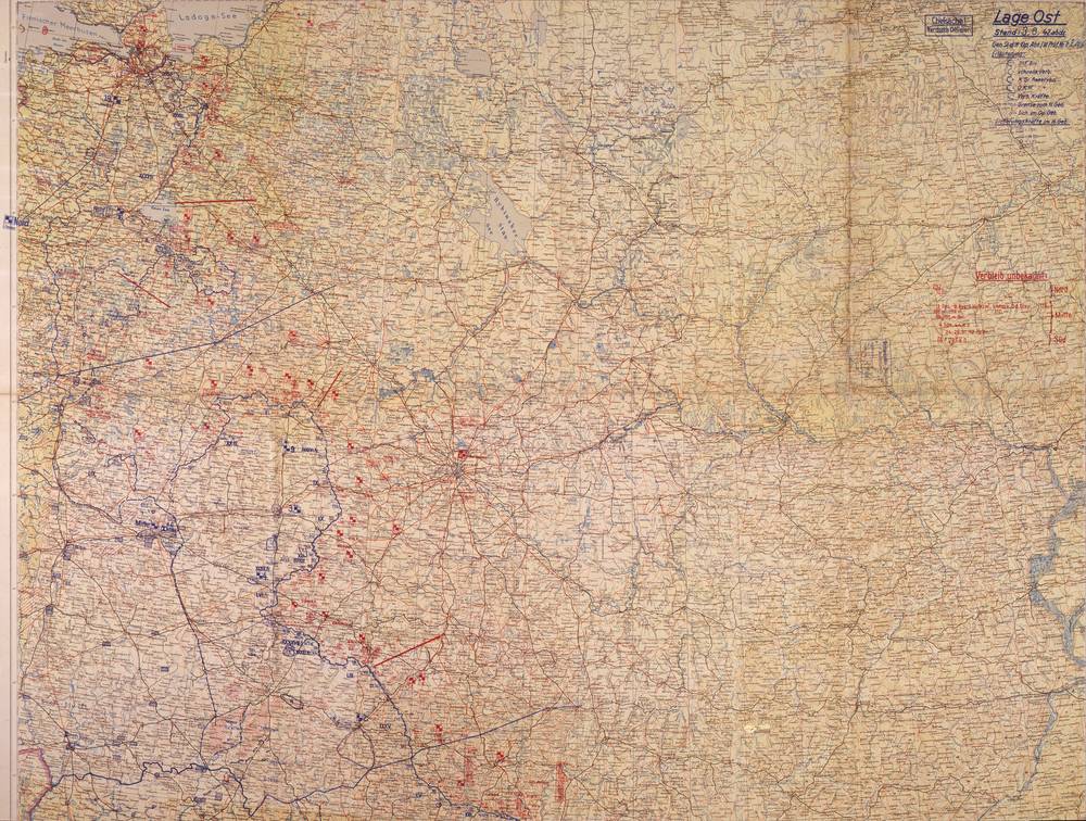 Lage Ost - 3 August 1942, North–Center sheet