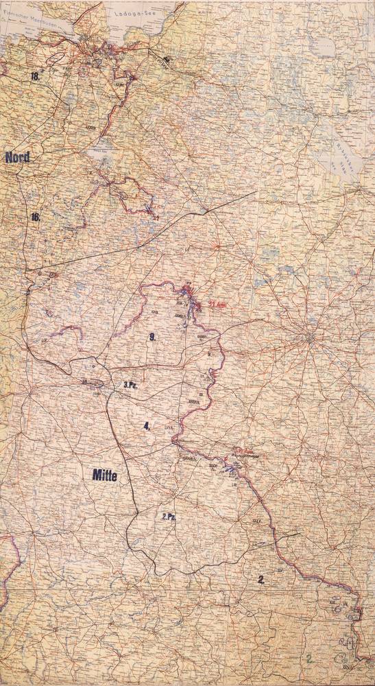 Lage Ost - 30 August 1942, North–Center sheet
