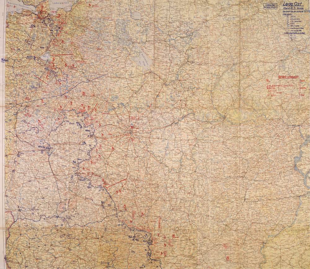 Lage Ost - 9 August 1942, North–Center sheet