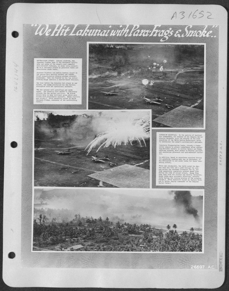 Lakunai airdrome under attack