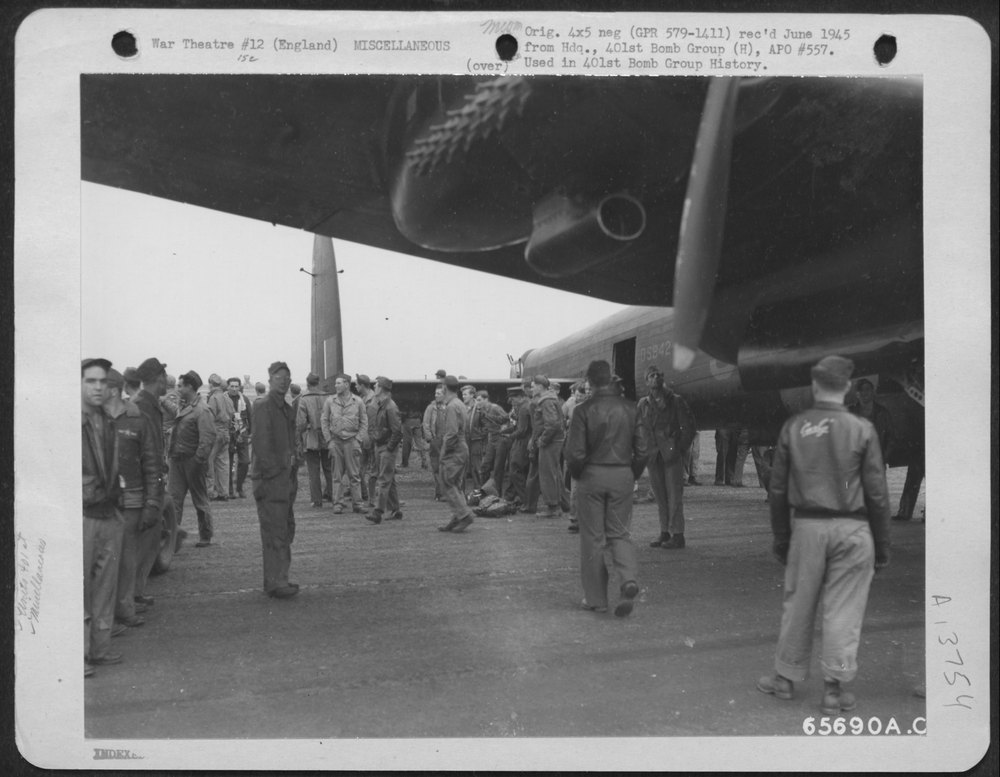 Lancaster at 8th Air Force base