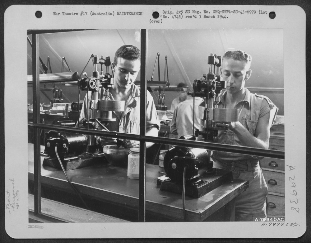 Lapping machines at Garbutt Field