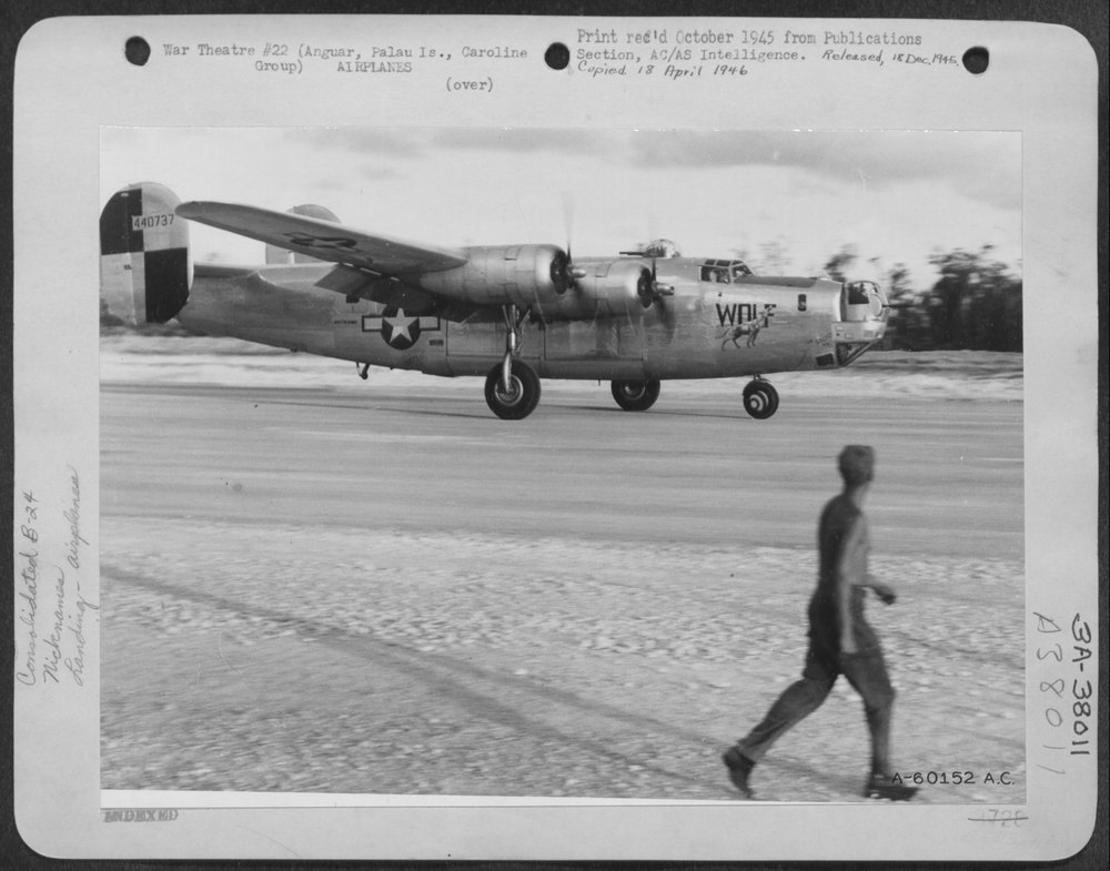 Liberator at Anguar Island