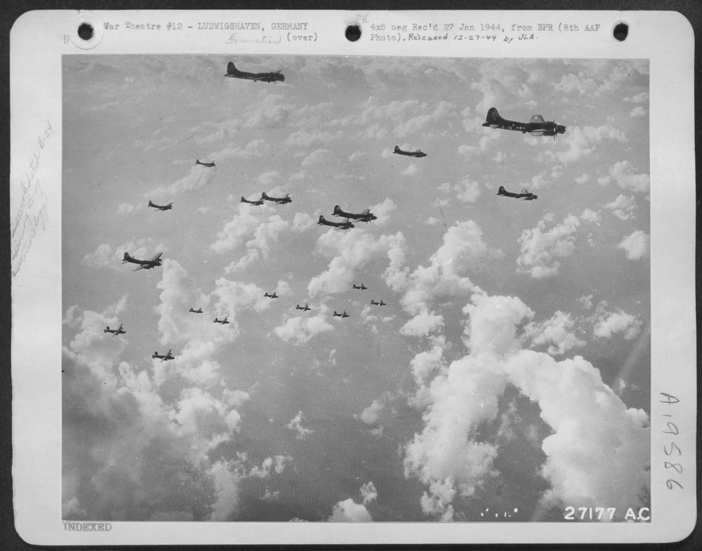 Liberators and Forts over Southwest Germany