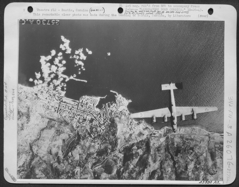 Liberators bombing Bastia