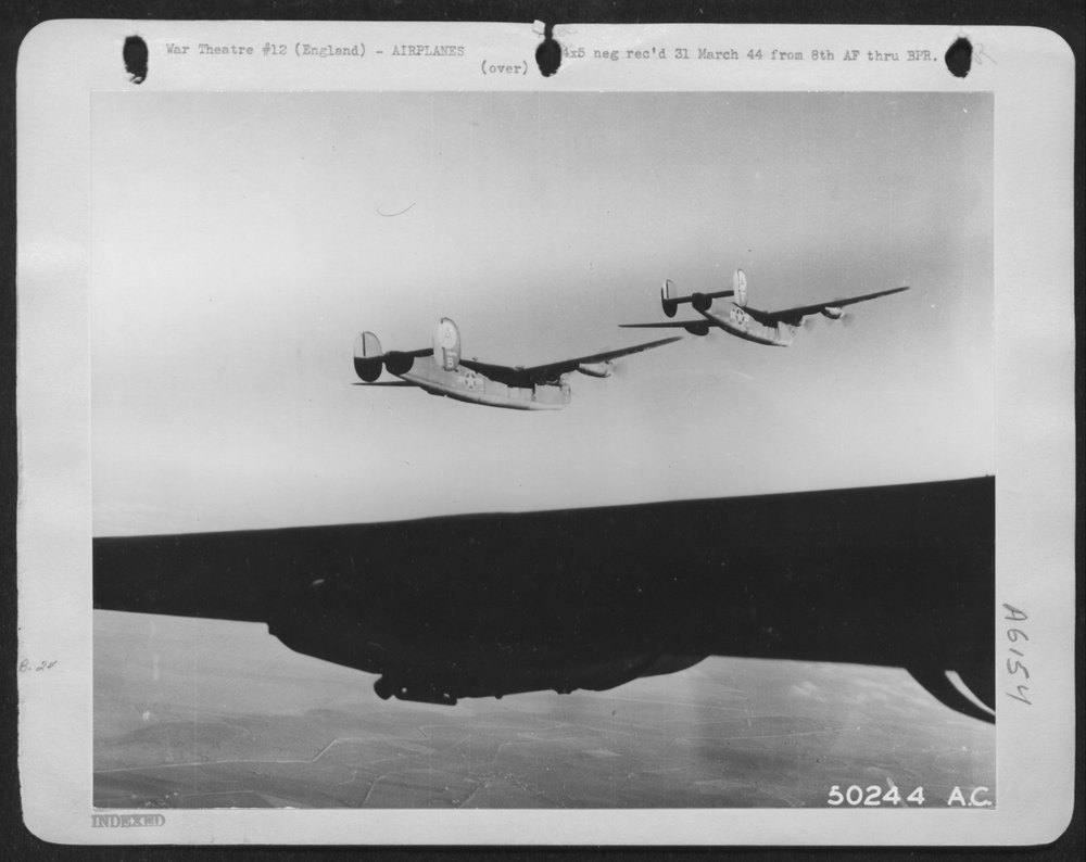 Liberators on mission to German targets