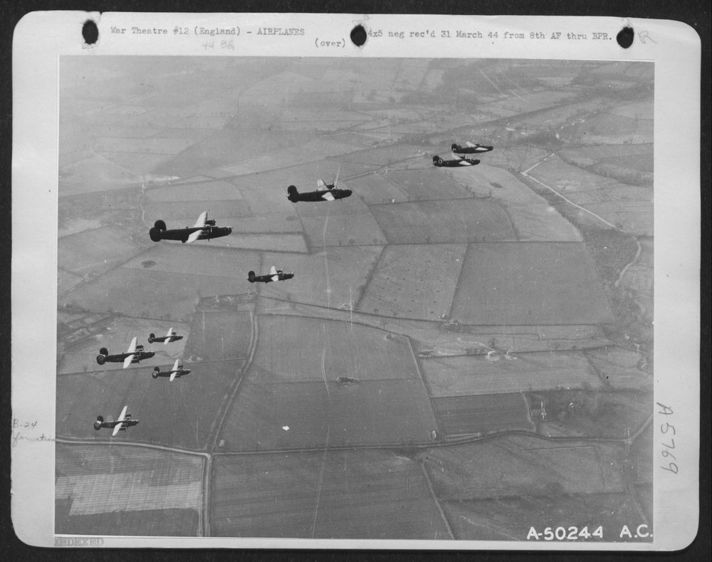 Liberators on mission to German targets