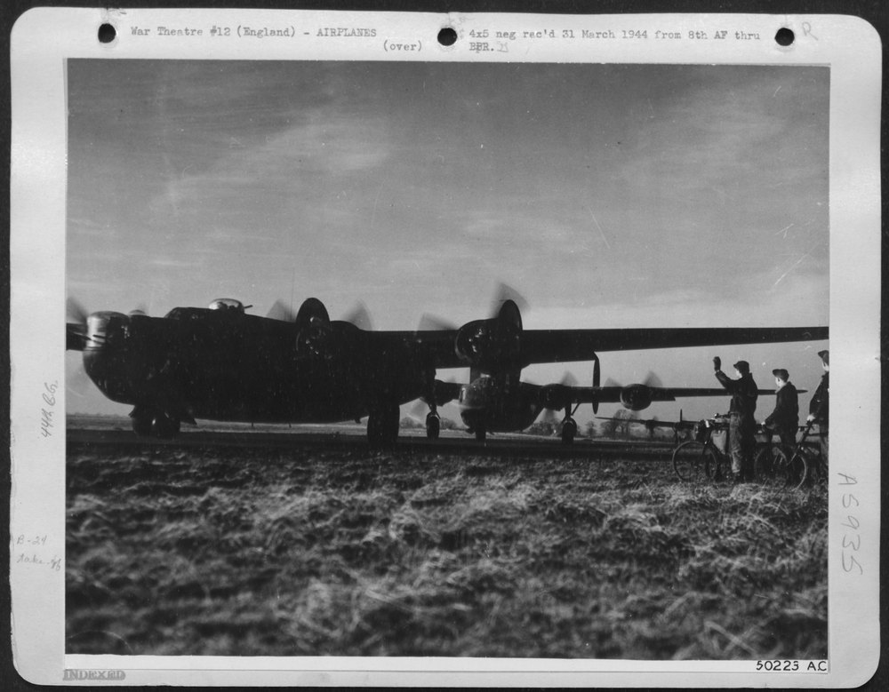 Liberators on runway