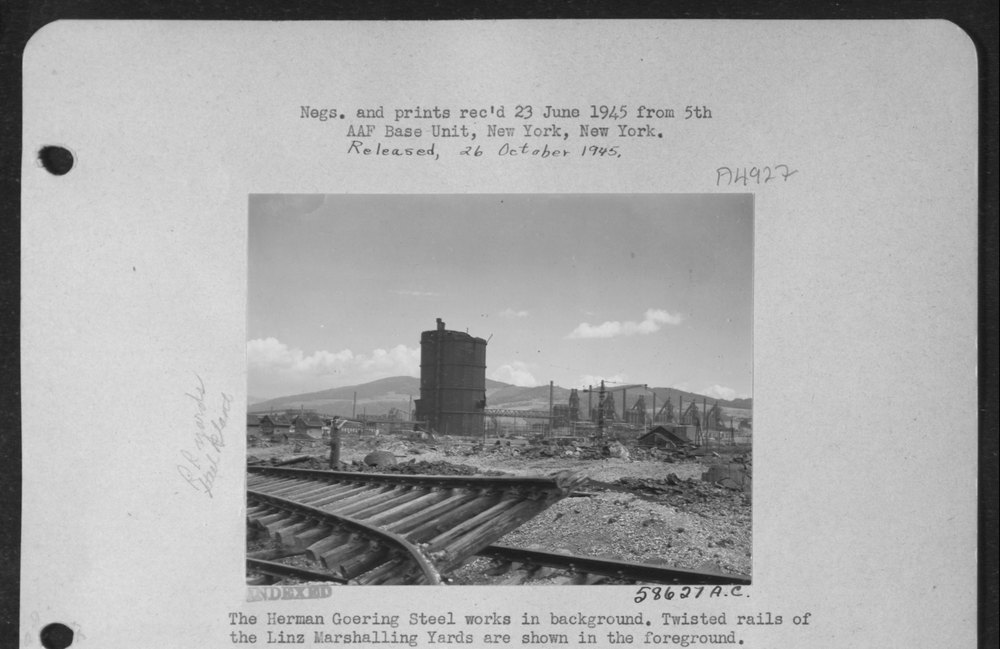 Linz Marshalling Yards with Herman Goering Steel Works
