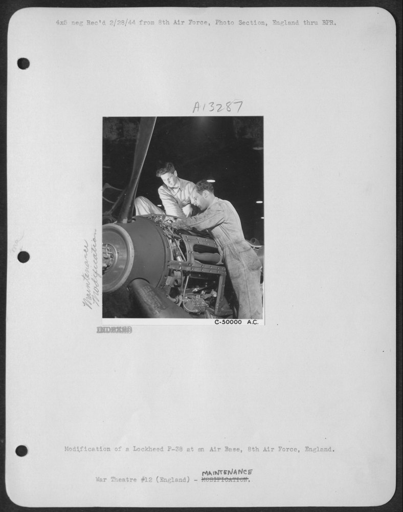 Lockheed P-38 at 8th Air force base