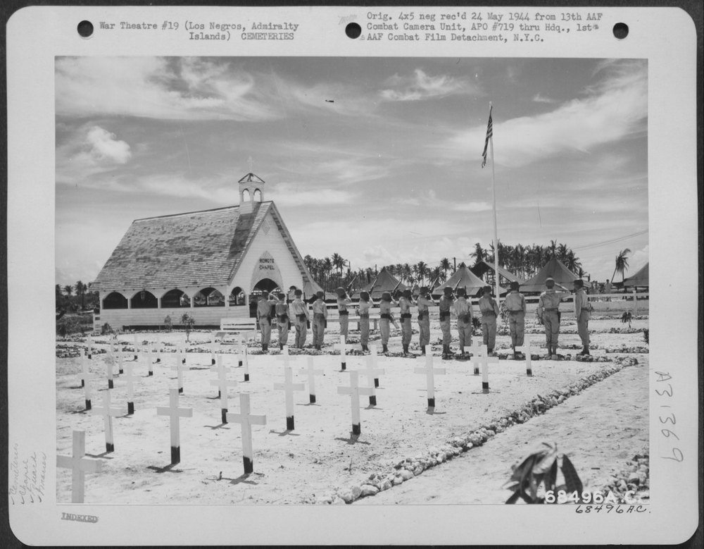 Los Negros Cemetery dedication Admiralty Islands