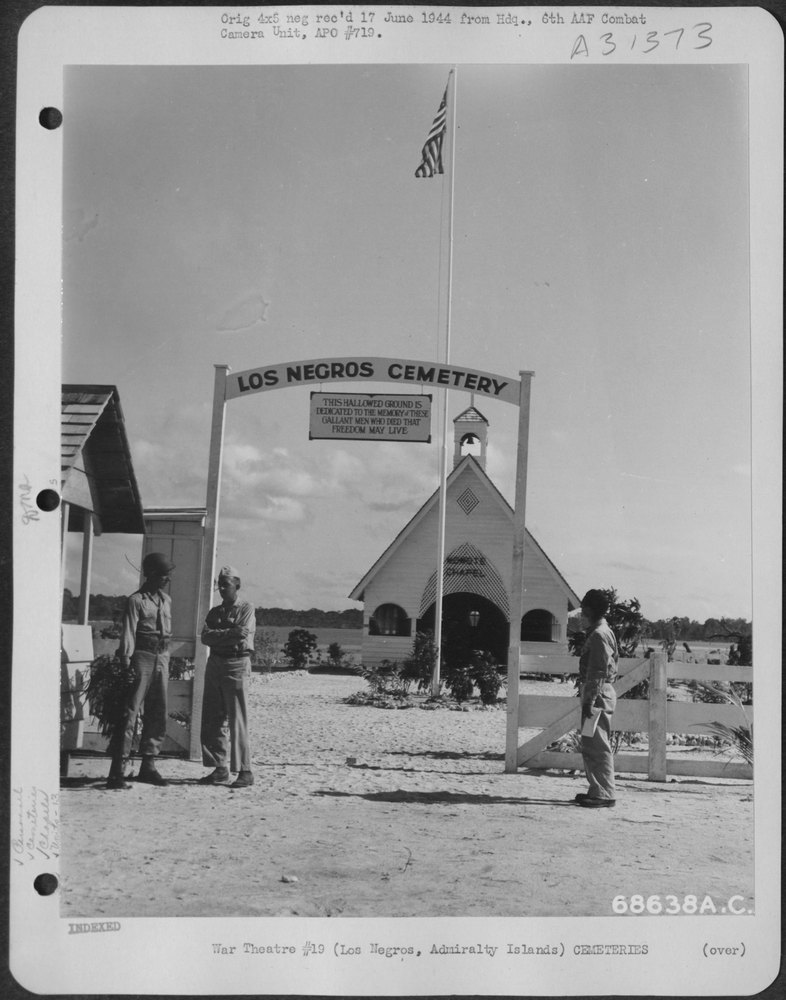 Los Negros Cemetery in Admiralty Islands