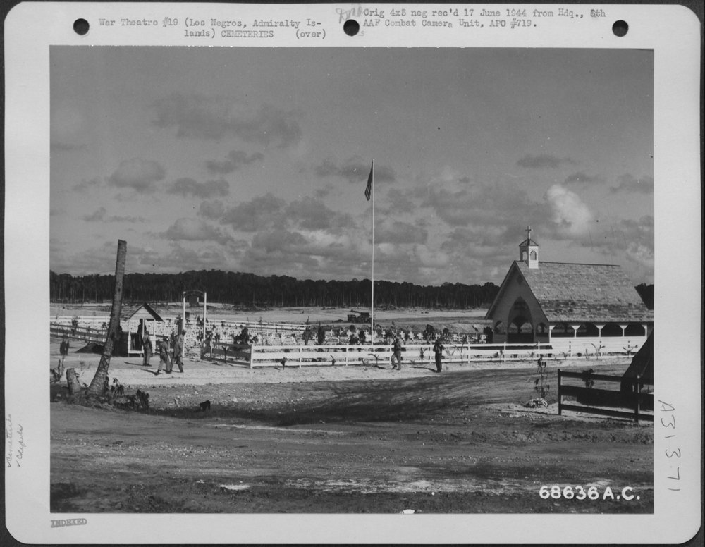 Los Negros Cemetery in Admiralty Islands