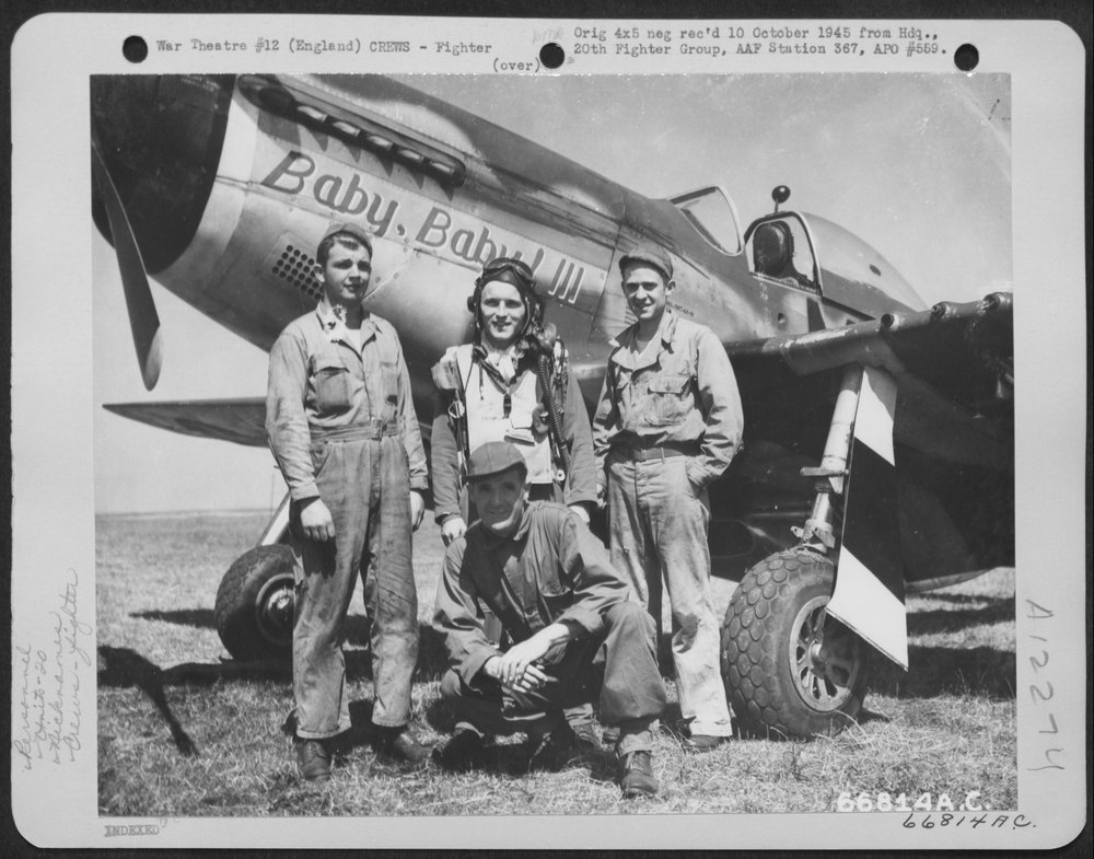 Lt Baldwin and crew in England