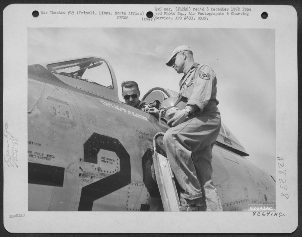 Lt Col Childs at Wheelus Air Base