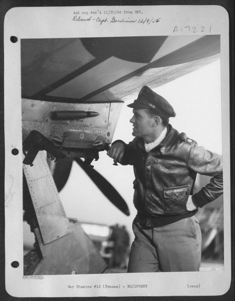 Lt Col Murphy with screamer whistle at Luftwaffe field