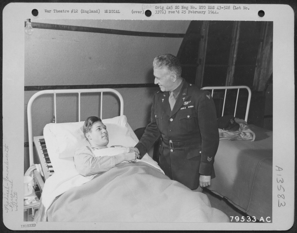 Lt Fisher at 2nd Evacuation Hospital
