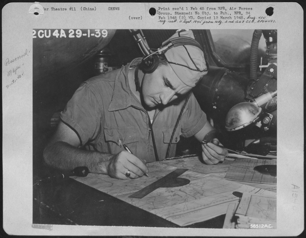 Lt Harold Oblender in B29
