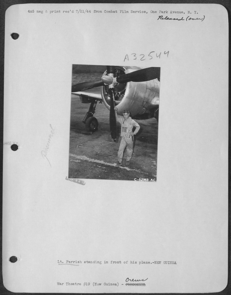 Lt Parrish in New Guinea