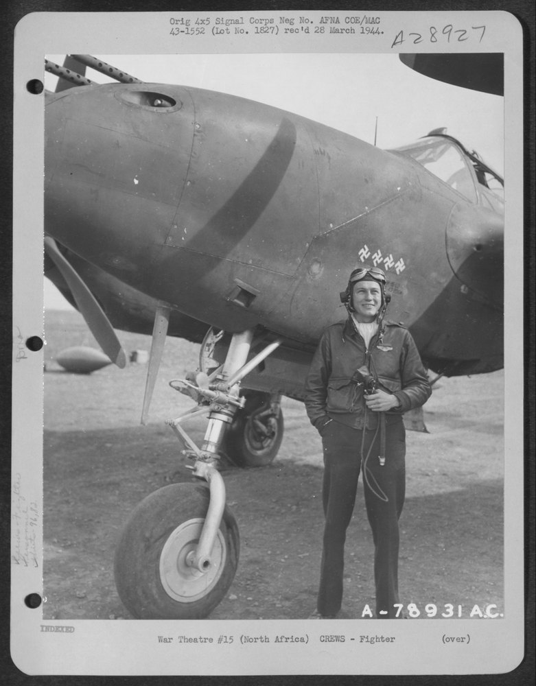 Lt Sloan over North Africa