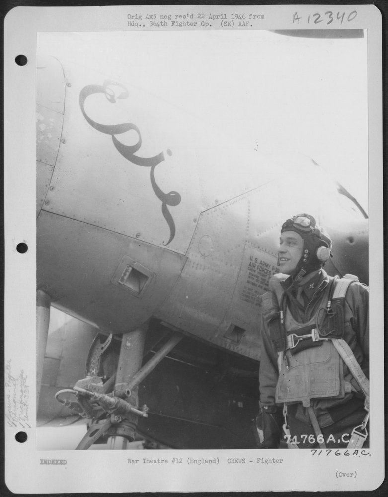 Lt Stapelton at 8th Air Force base