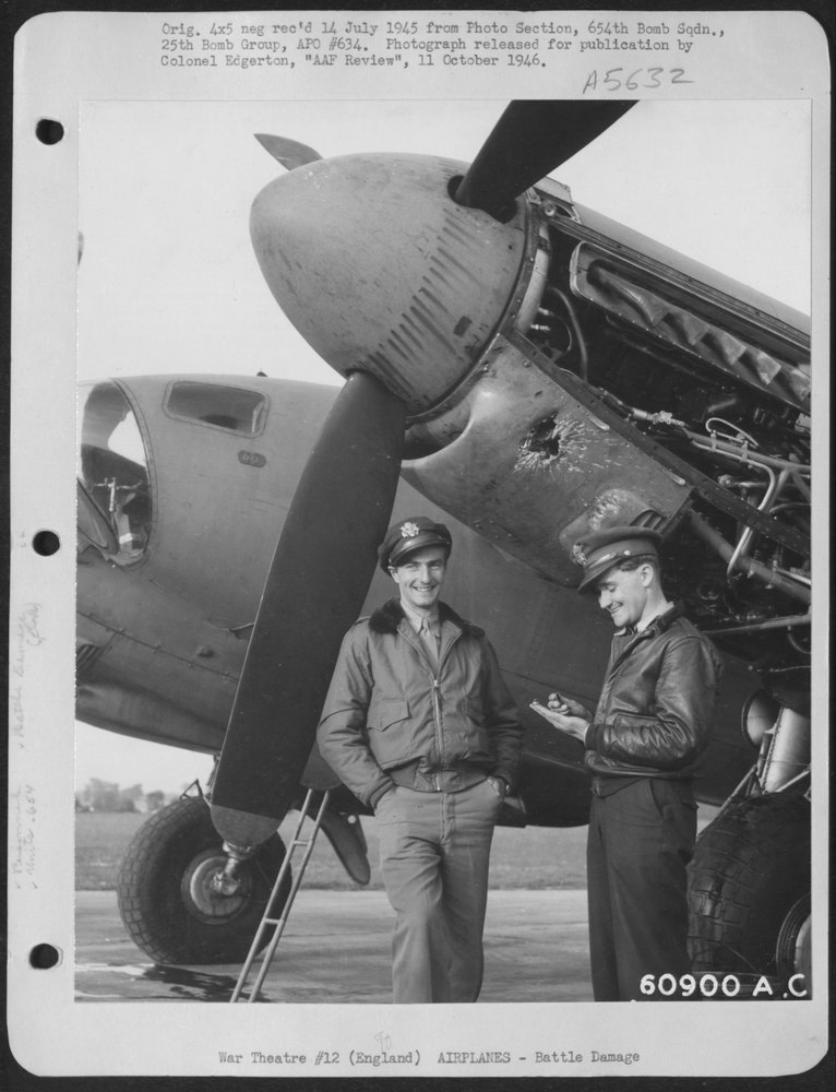 Lt Tunnel and McCarthy with Mosquito in England