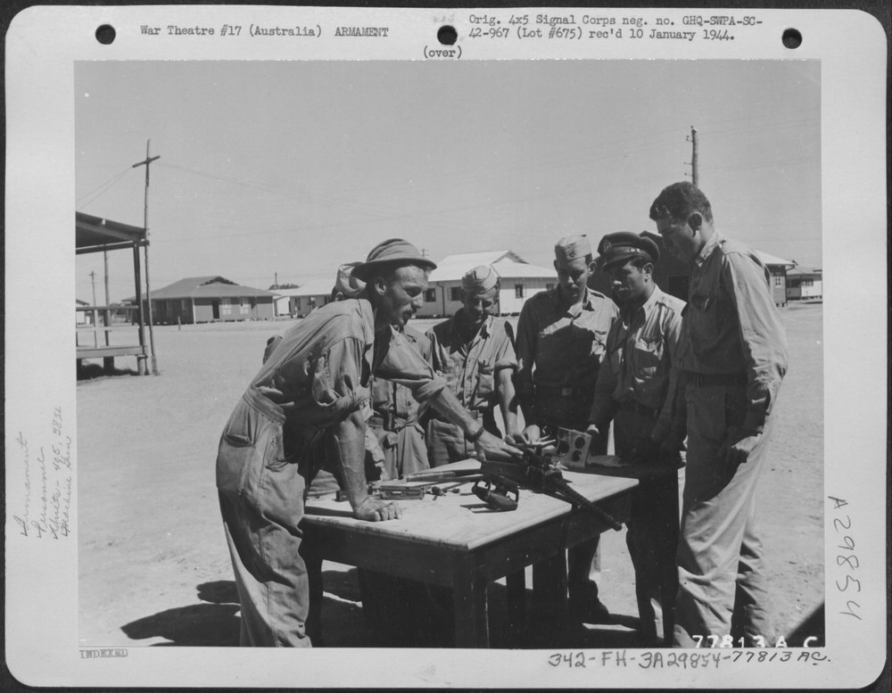 Machine gun jam at Garbutt Field