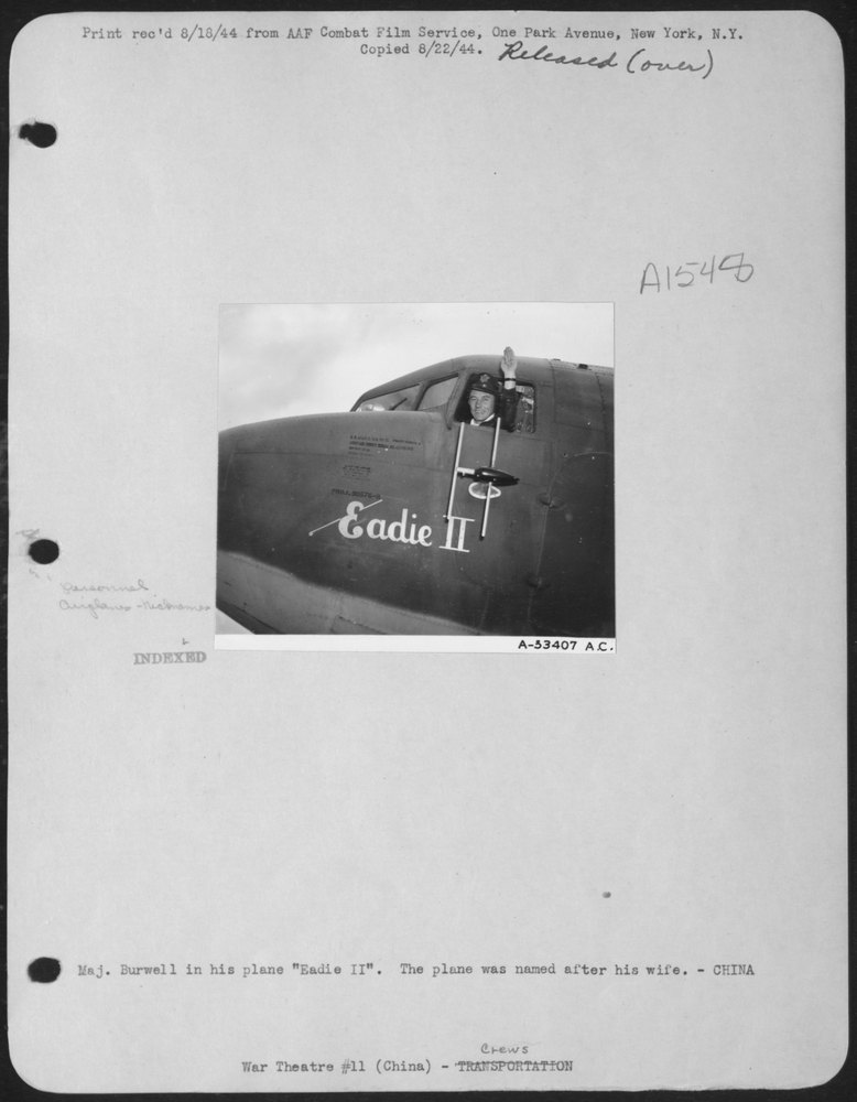 Maj Burwell in Eadie II China