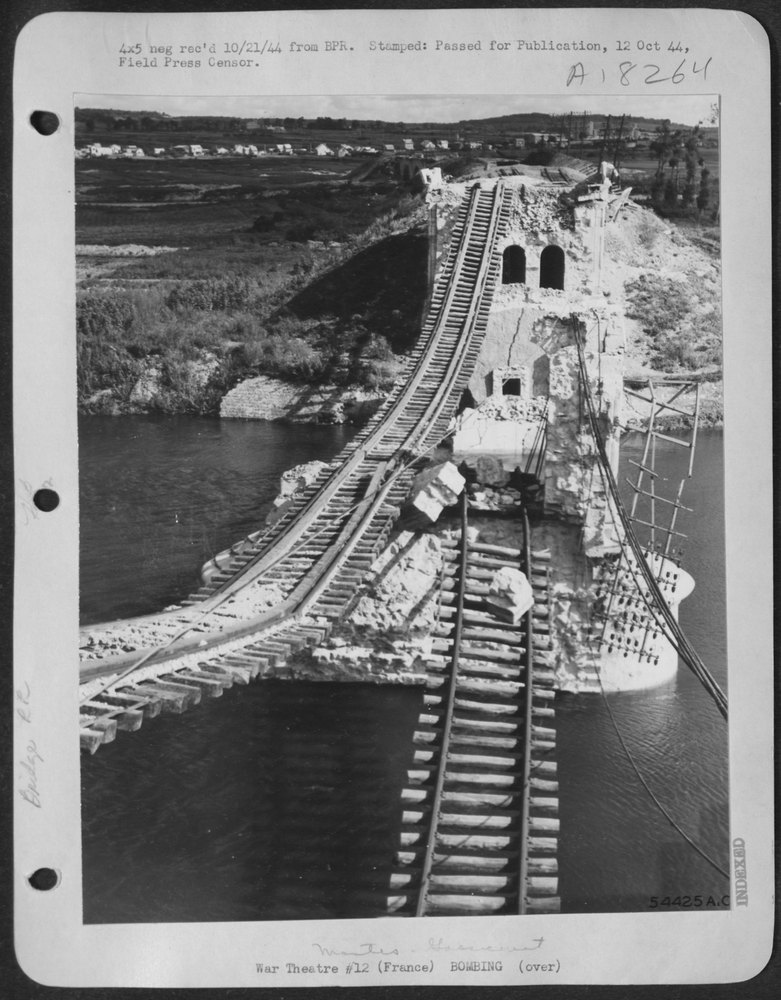 Mantes Rail Bridge near Paris