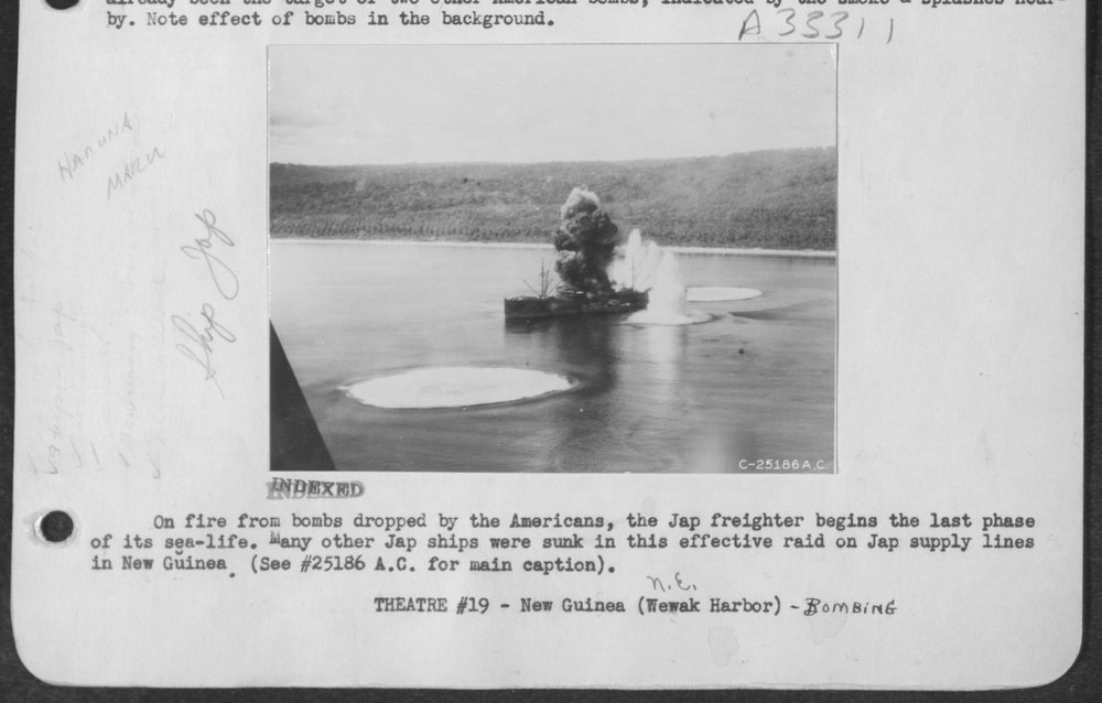 Many other Jap ships were sunk in this effective raid on Jap supply