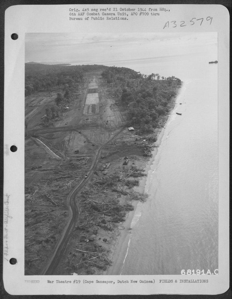 Mar Strip construction near Cape Sansapor
