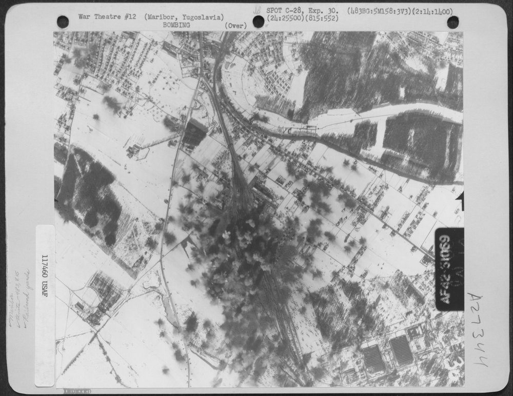 Maribor Marshalling Yards bombed