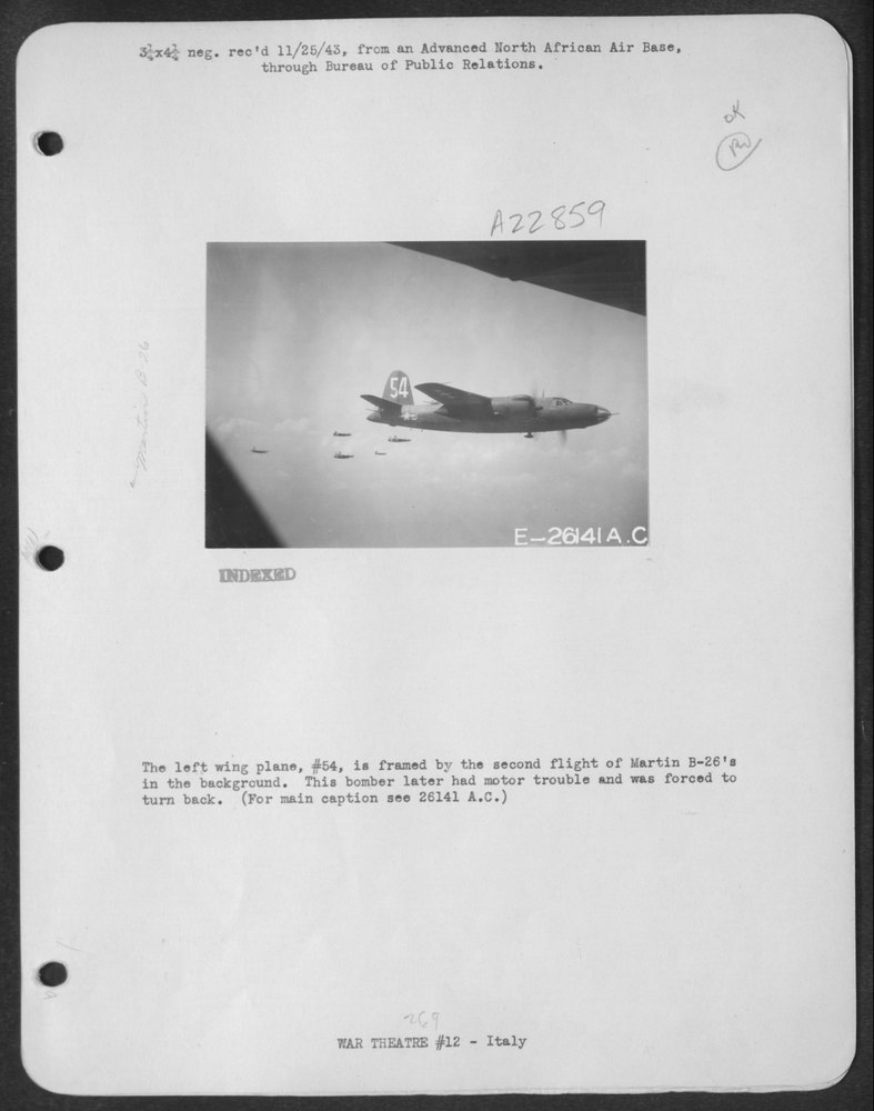 Martin B-26 in background