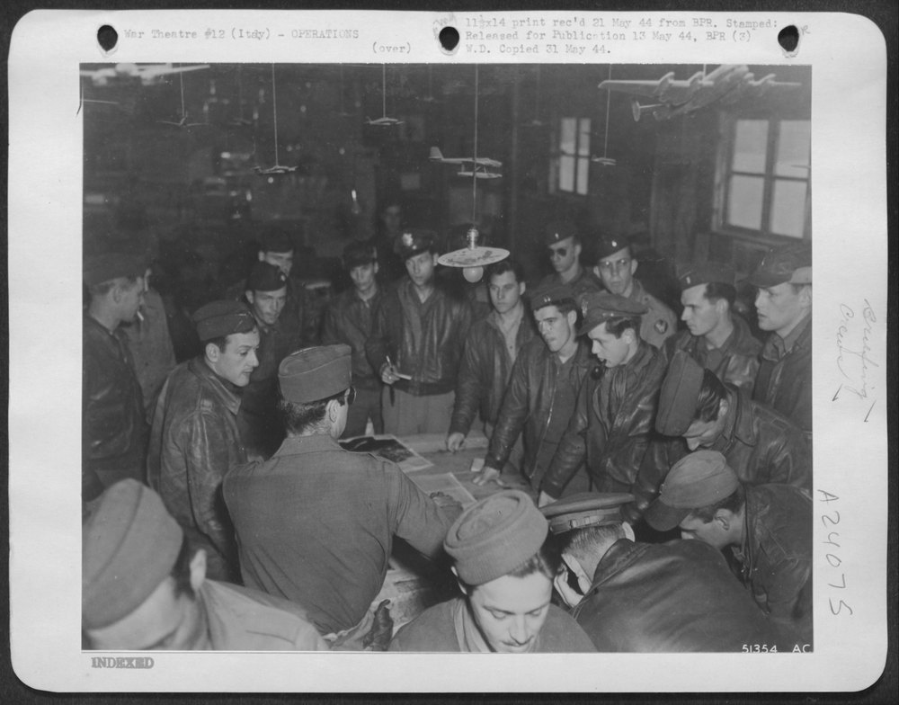 Martin B-26 Marauders briefing