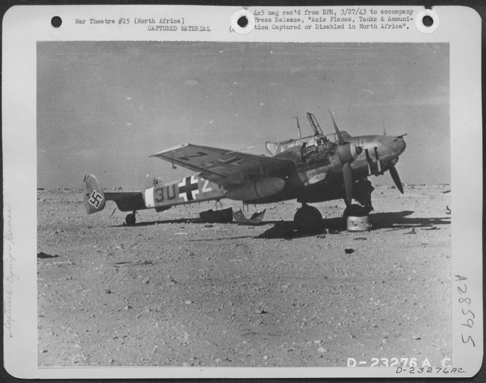 ME 110 shot down in North Africa