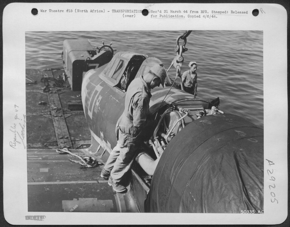 Mechanic aboard lighter