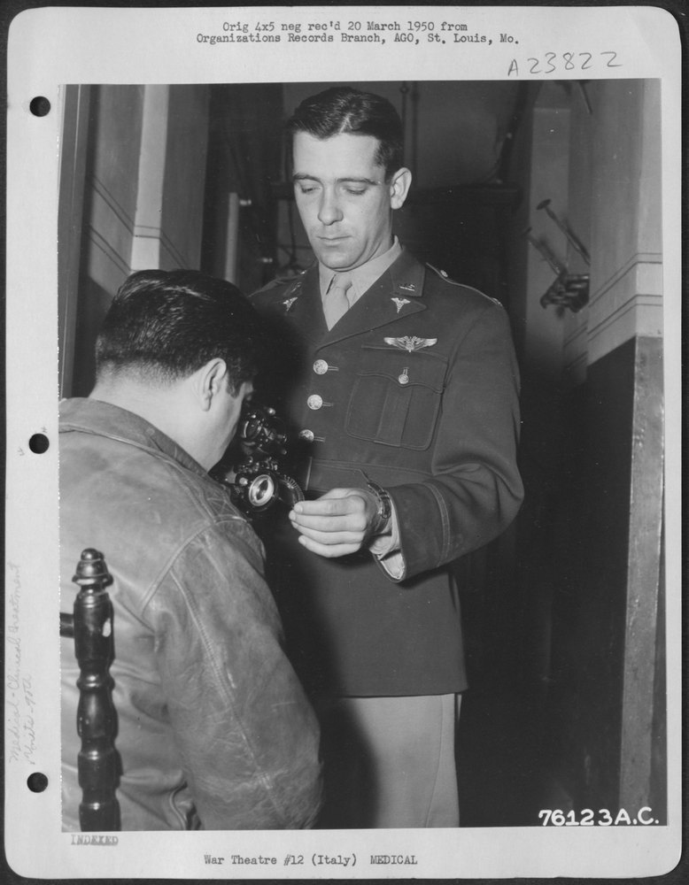 Medical test at Italian air base