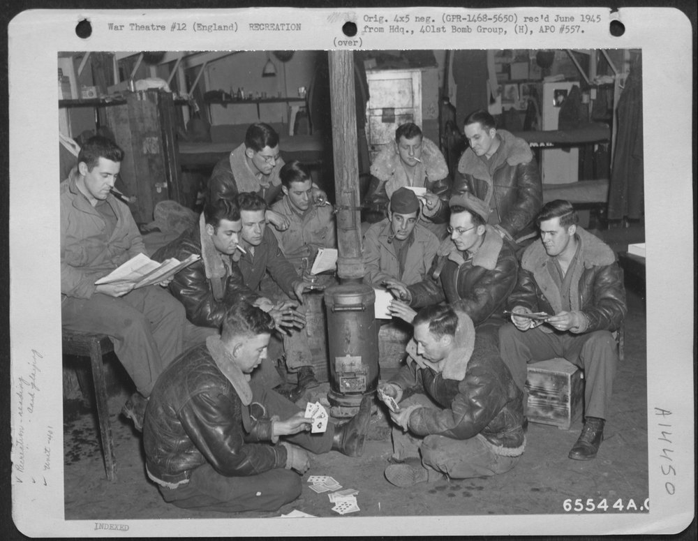 Men in 401st Bomb Group England